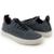 Tênis Knit Casual Masculino Slip On Malha Respirável Sem Cadarço Super Leve e Confortável - Cinza