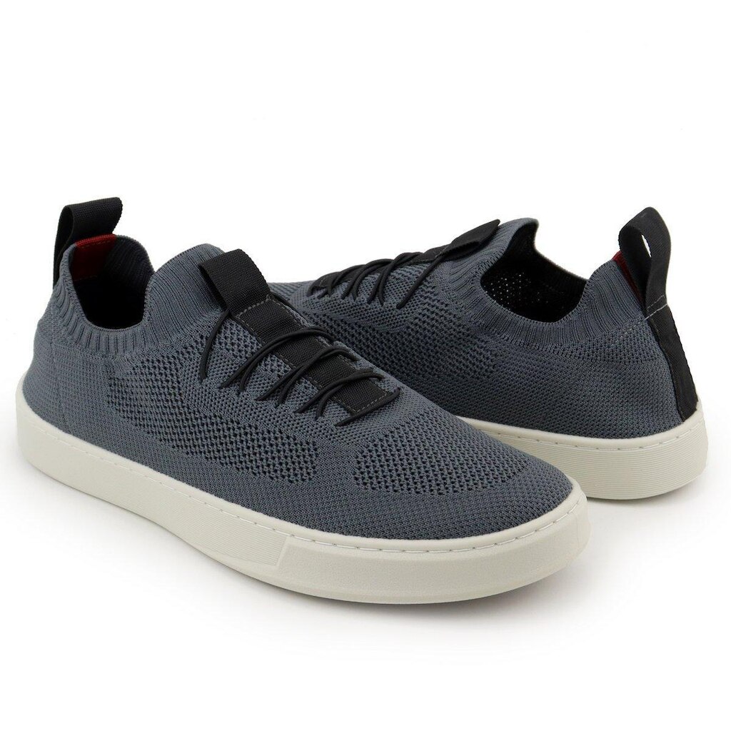 Tênis Knit Casual Masculino Slip On Malha Respirável Sem Cadarço Super Leve e Confortável