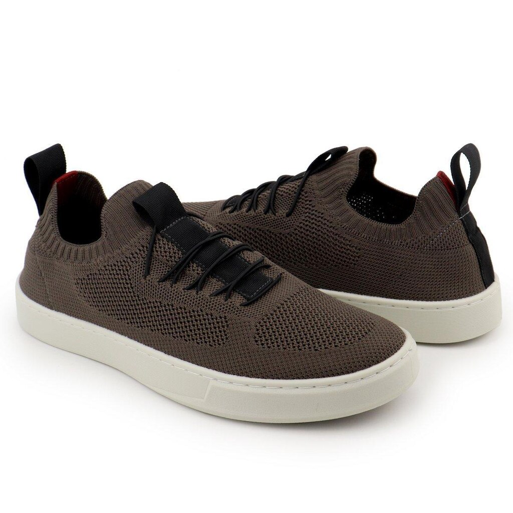 Tênis Knit Casual Masculino Slip On Malha Respirável Sem Cadarço Super Leve e Confortável