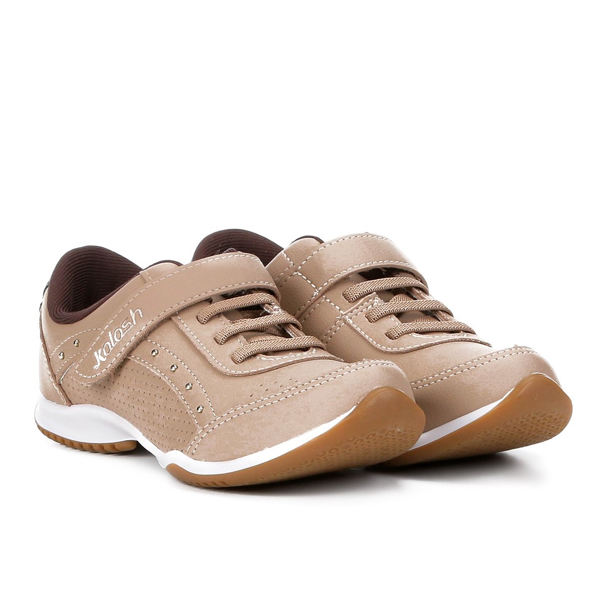 Tênis Kolosh Cadarço Feminino - Bege Menor preço em Tênis Kolosh Cadarço Feminino - Bege