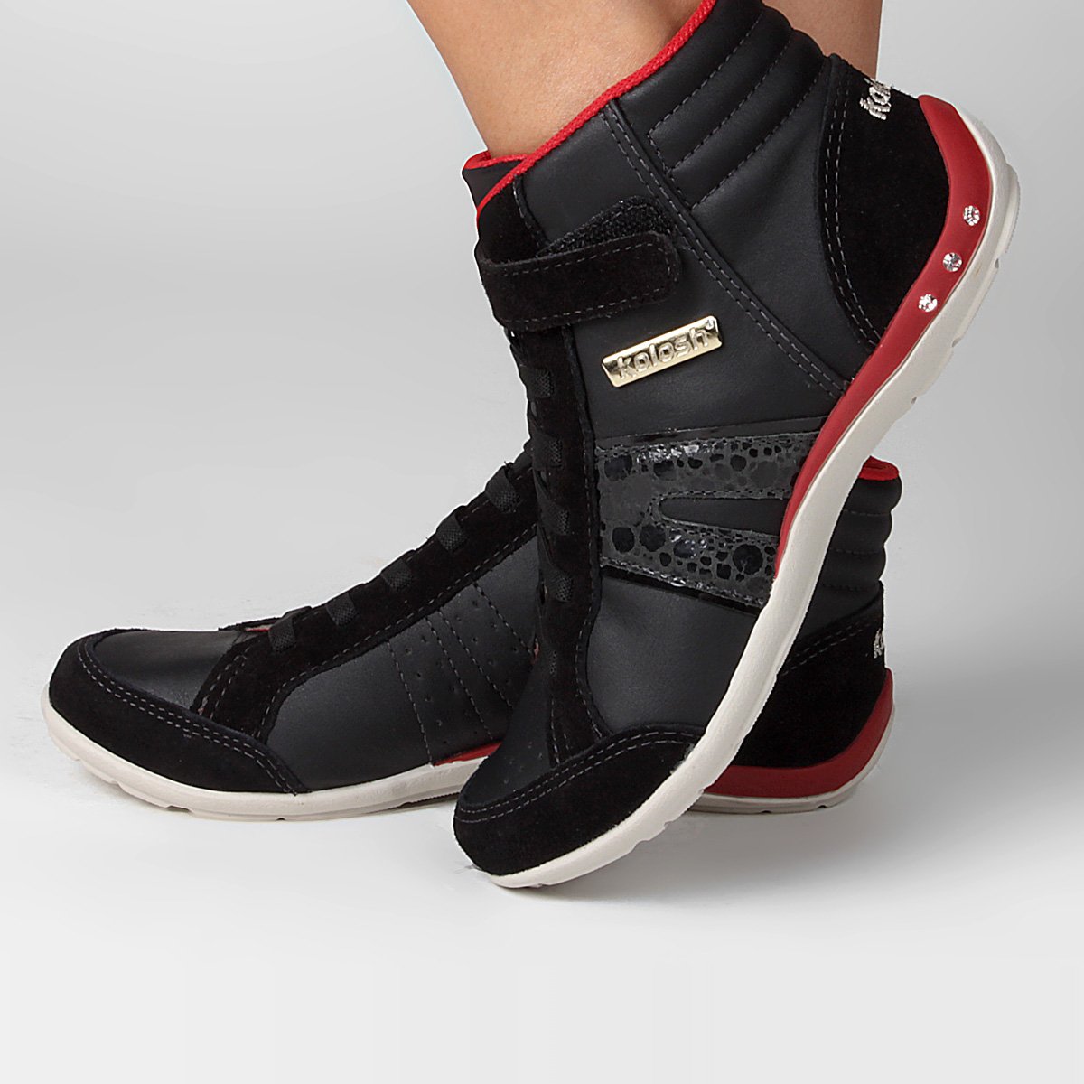 kolosh vermelho cano alto