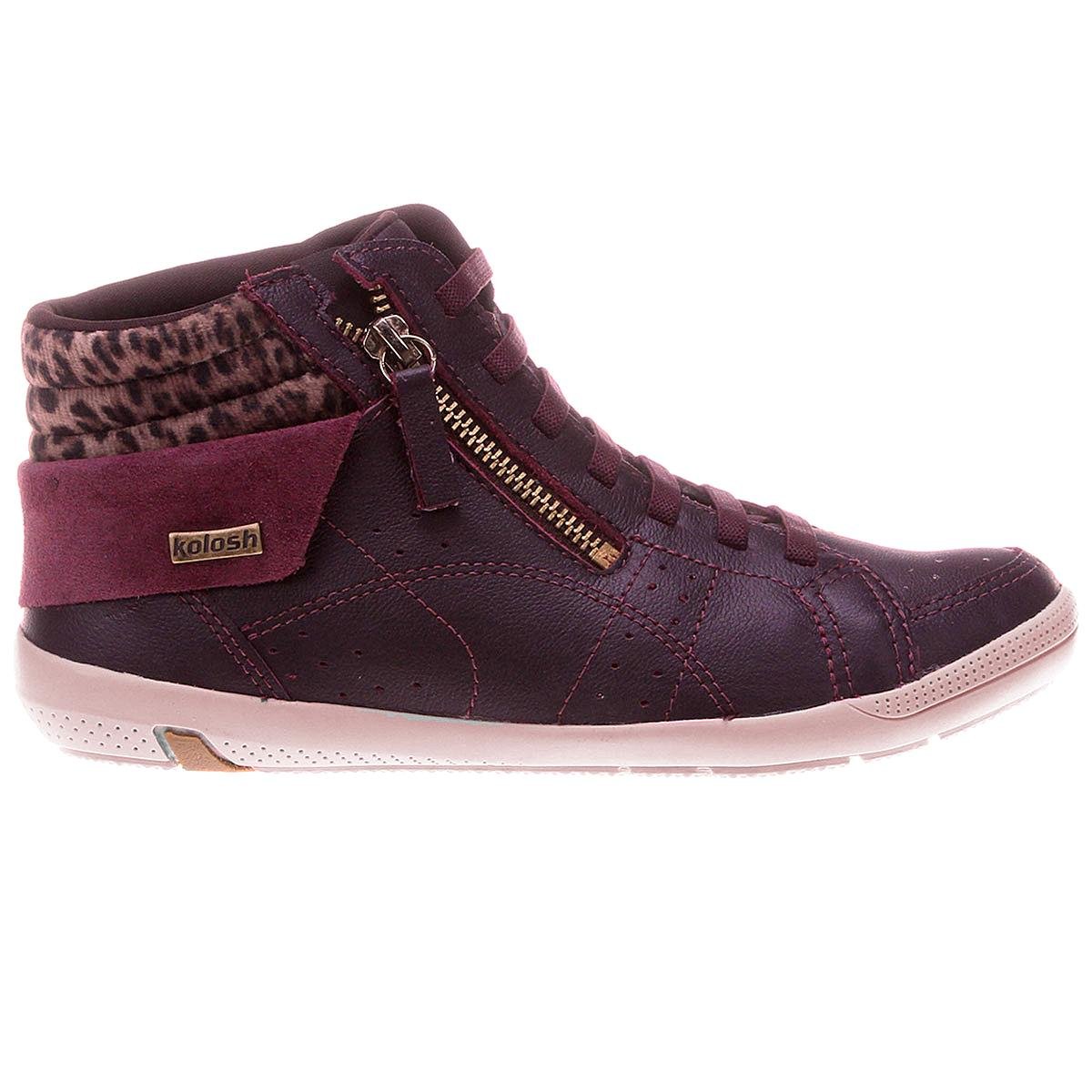 tenis kolosh vinho cano alto