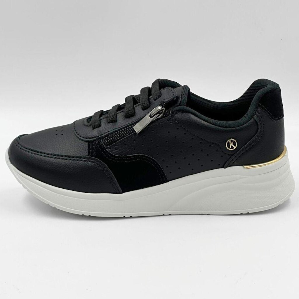 Tênis Kolosh Casual Flatform com Cadarço Elástico Feminina
