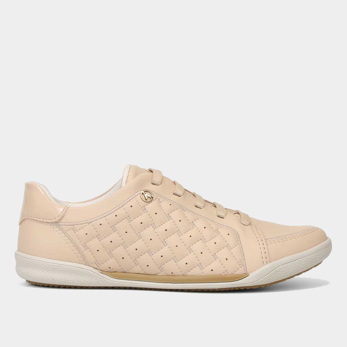 Tênis Kolosh Matelassê Feminino - Areia Menor preço em Tênis Kolosh Matelassê Feminino - Areia
