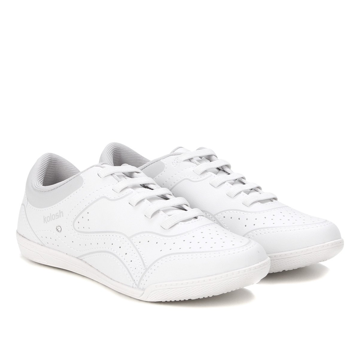 Tênis Kolosh Perfuros Feminino - Branco Menor preço em Tênis Kolosh Perfuros Feminino - Branco