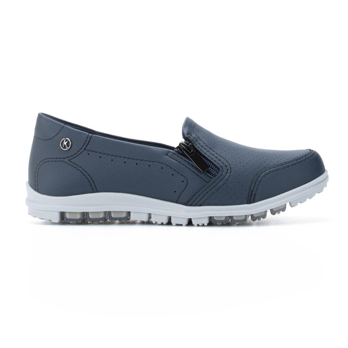 Tênis Kolosh Slip On de Calce Fácil Marinho - Azul+Marinho Menor preço em Tênis Kolosh Slip On de Calce Fácil Marinho - Azul+Marinho