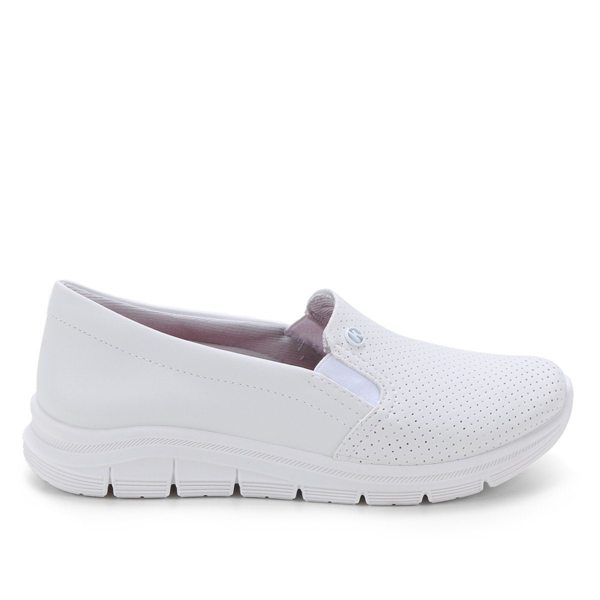 Tênis Kolosh Slipon Tecido Sem Cadarço Feminino - Branco Menor preço em Tênis Kolosh Slipon Tecido Sem Cadarço Feminino - Branco