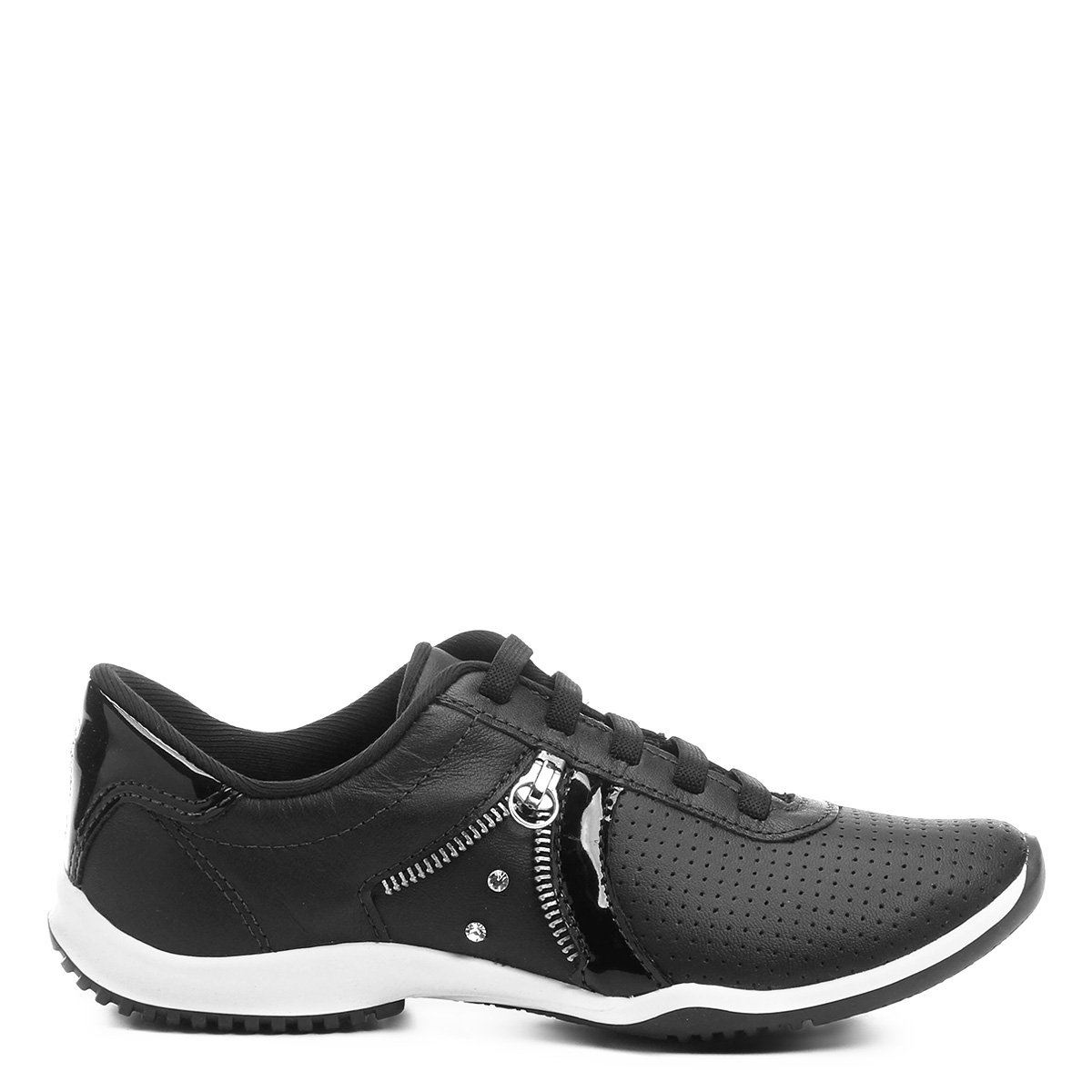 tênis kolosh zíper strass feminino