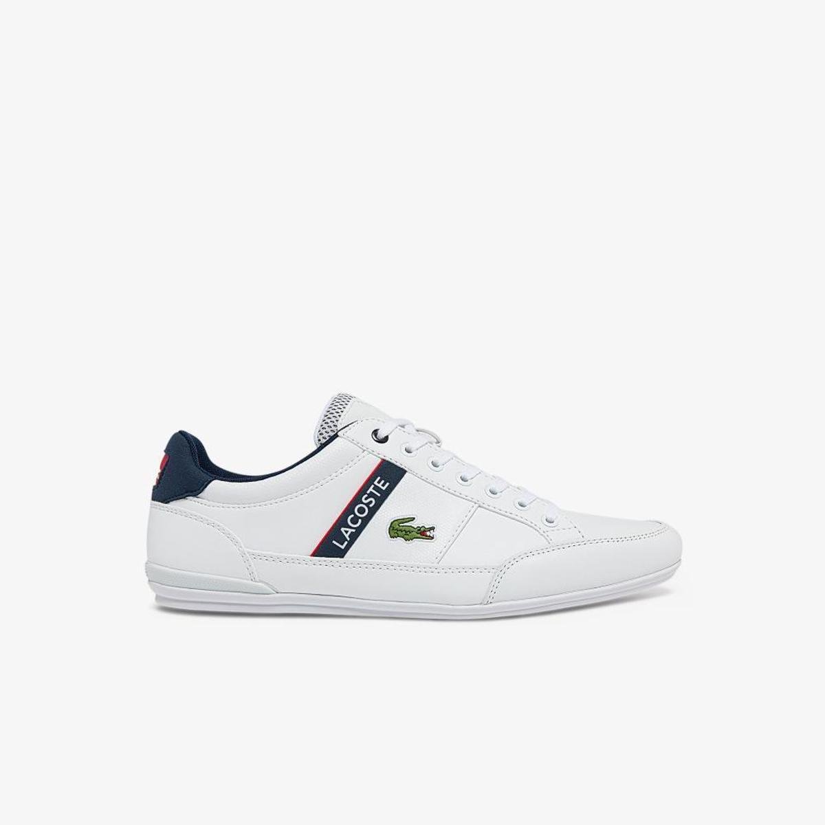 Tênis Lacoste Chaymon em tecido e material sintético Masculino - Branco Menor preço em Tênis Lacoste Chaymon em tecido e material sintético Masculino - Branco