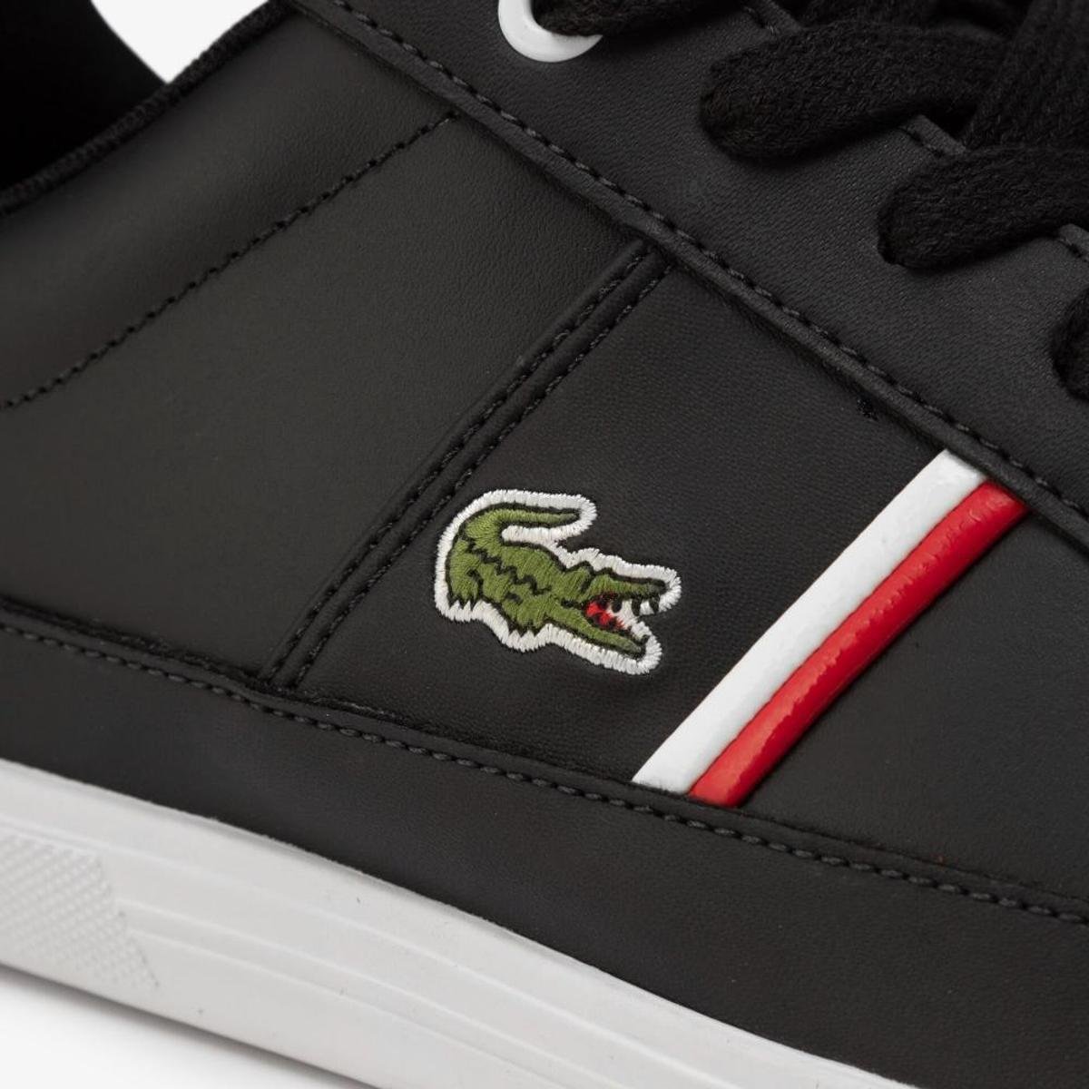 Tênis Lacoste Europa - Preto+Branco | Zattini