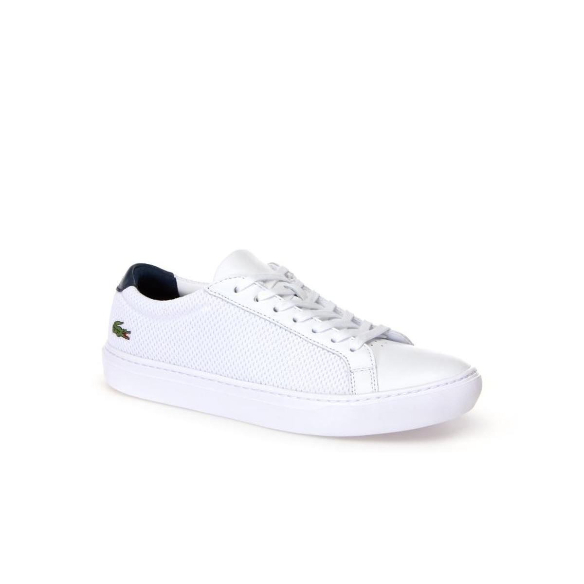 Tênis Lacoste L.12.12 Masculino - Branco+Azul Menor preço em Tênis Lacoste L.12.12 Masculino - Branco+Azul