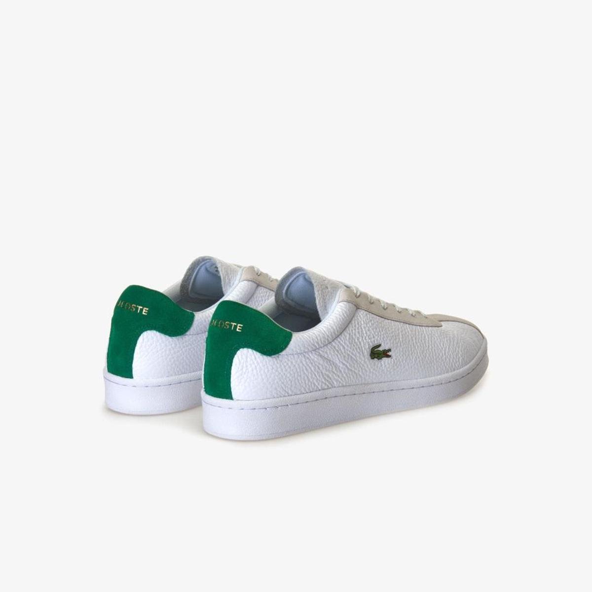 tenis lacoste branco e verde