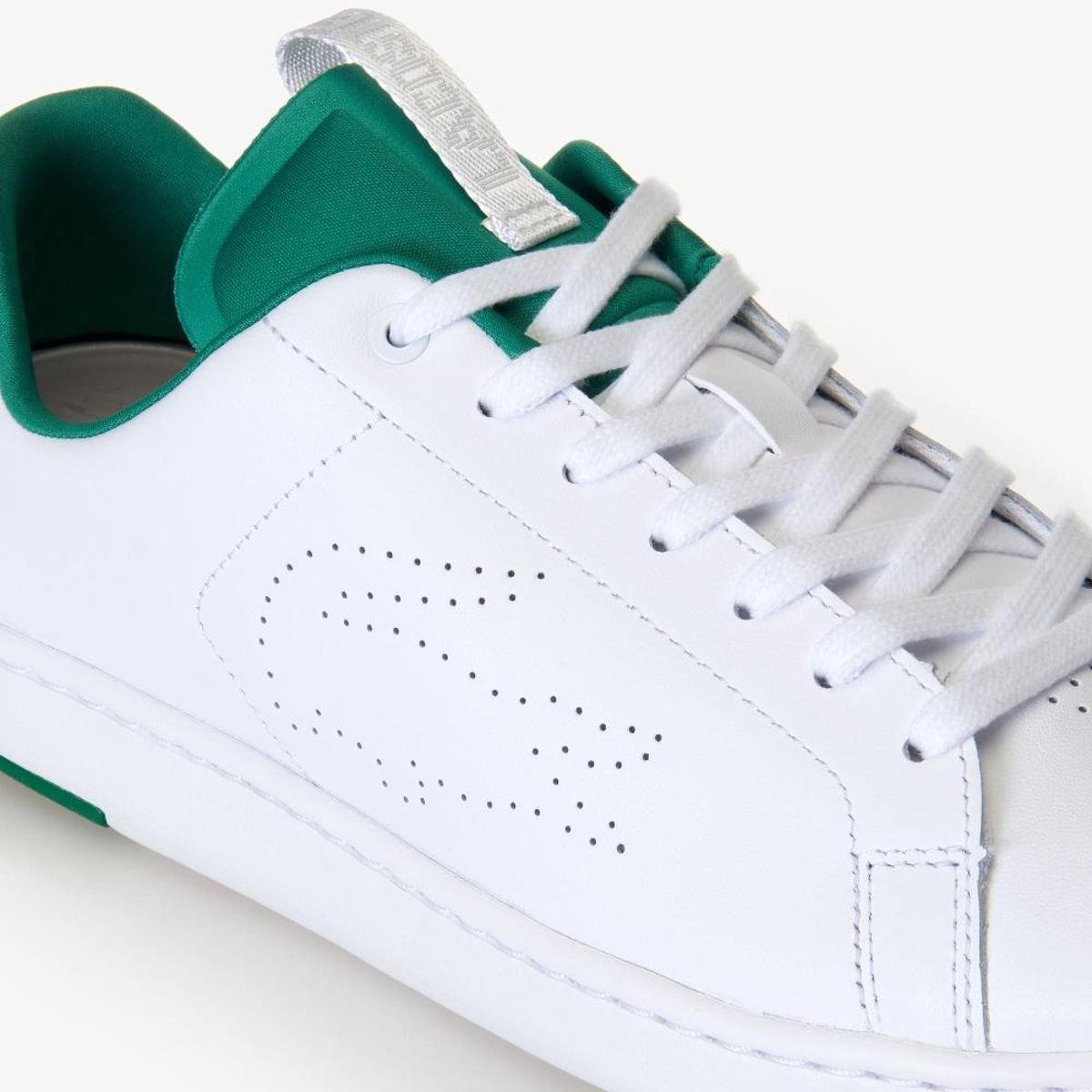 tenis lacoste branco e verde
