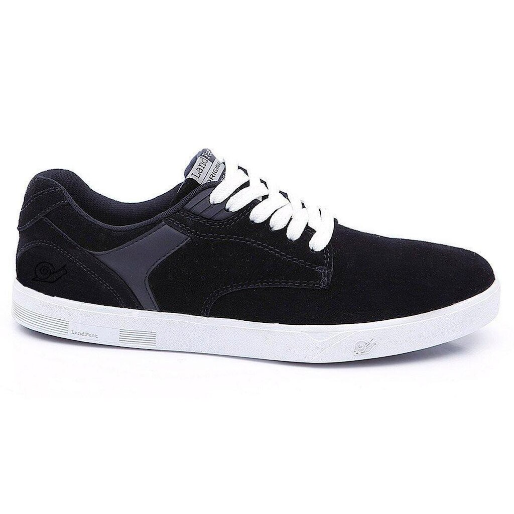 Tênis LandFeet Skate Iapi Em Couro Cano Baixo Casual