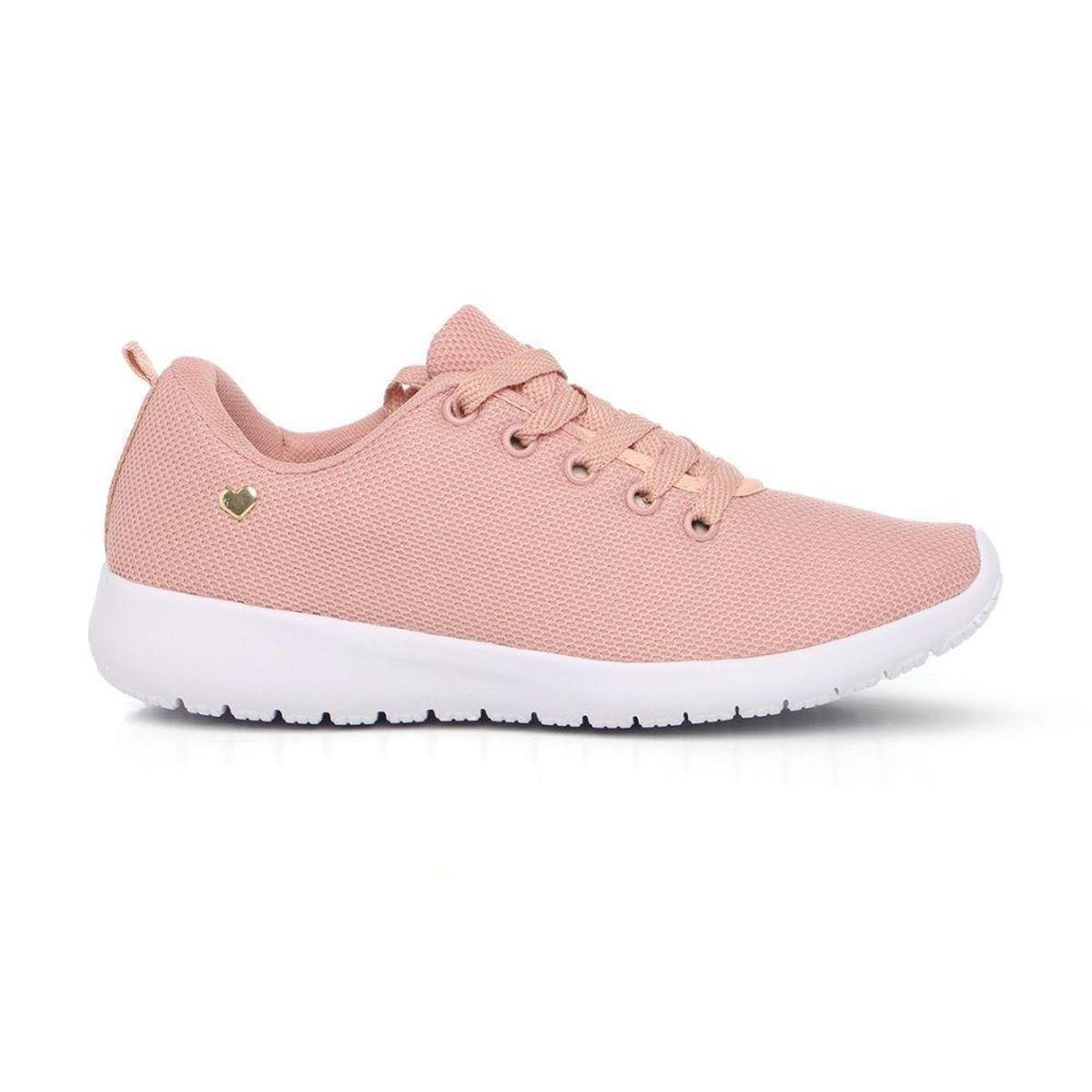 Tênis Love Leve e Confortável Feminino Casual - Rosa | Zattini