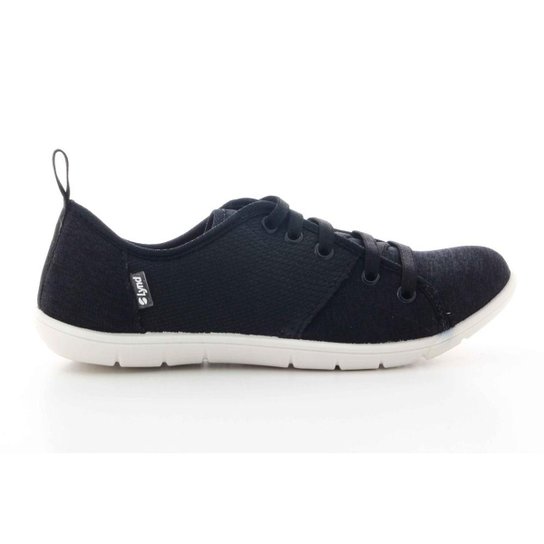 Tênis Lynd Distena Casual Elástico Feminino - Preto