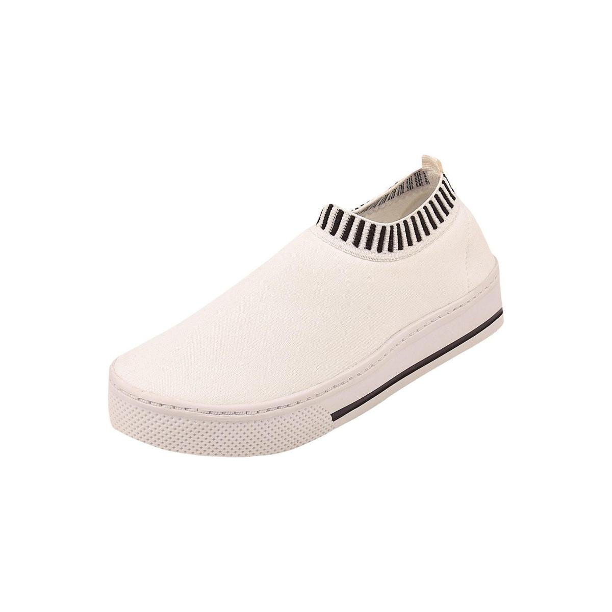 Tênis Macerata Meia Sola Alta Feminino - Branco | Zattini