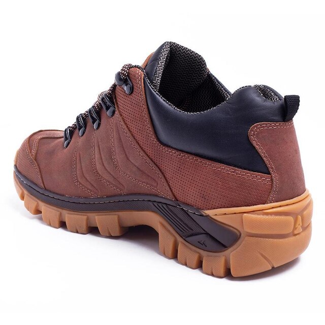 Tenis Masculino Adventure Couro Premium Resistente Conforto Dia a Dia San Diego