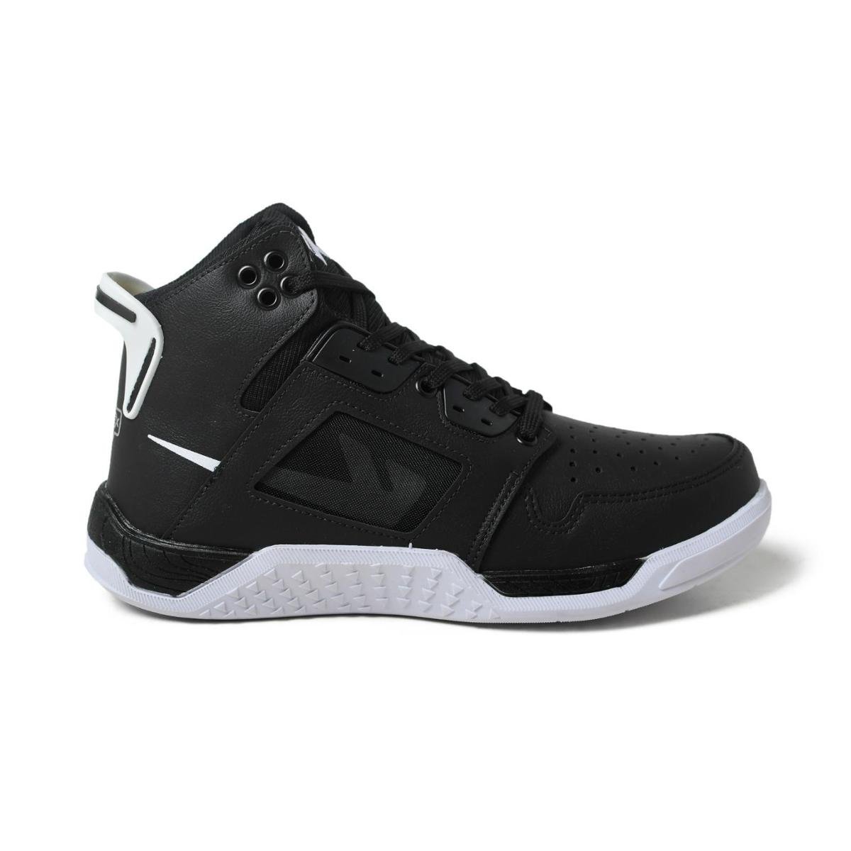 Tênis Masculino Bota Botinha Cano Alto Fitness Musculação Academia Boxe Treino Couro Menor preço em Tênis Masculino Bota Botinha Cano Alto Fitness Musculação Academia Boxe Treino Couro