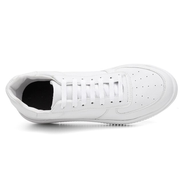 Tenis Masculino Branco Casual Confortavel Para O Dia a Dia