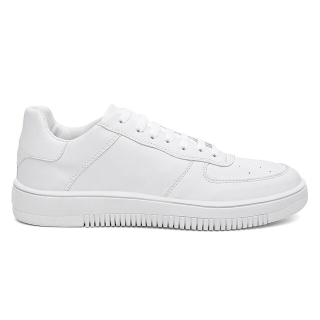 Tenis Masculino Branco Casual Confortavel Para O Dia a Dia
