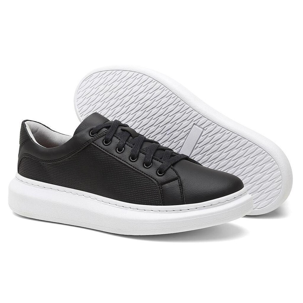 Tênis Masculino Cadarço Flat Dia a Dia Conforto Casual