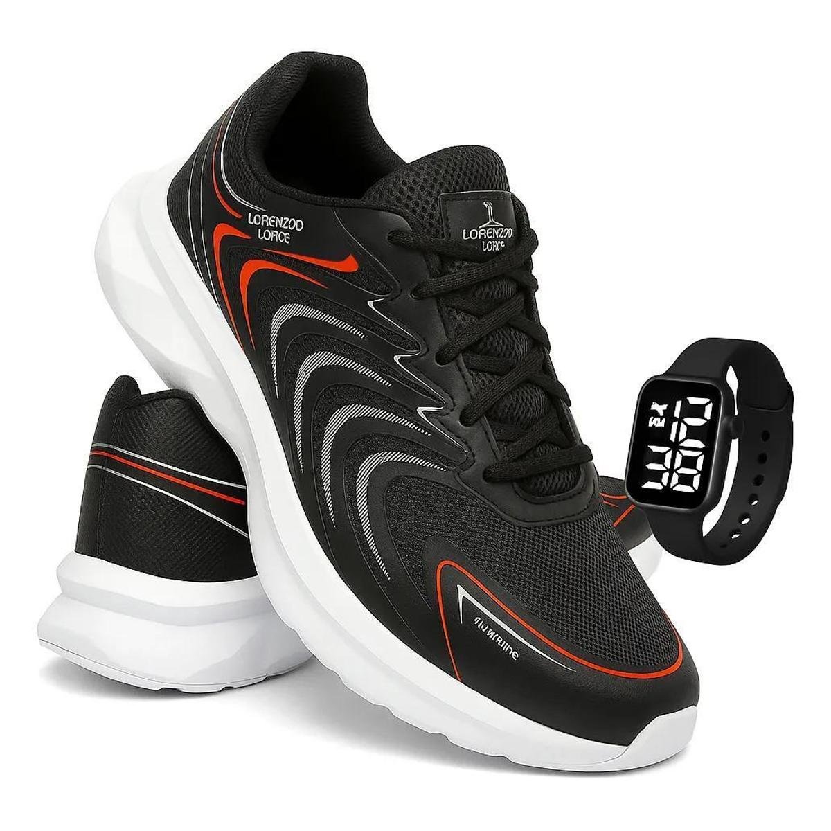 Tênis Masculino Caminhada Kit Esportivo Relógio Digital Menor preço em Tênis Masculino Caminhada Kit Esportivo Relógio Digital