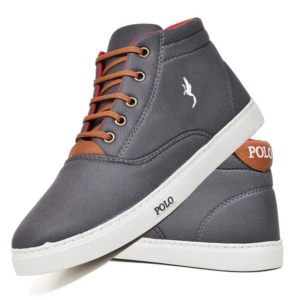 Tênis Masculino Cano Alto Casual Confortavel