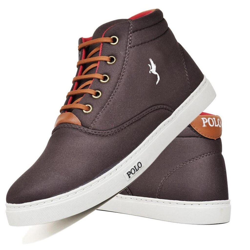 Tênis Masculino Cano Alto Casual Confortavel