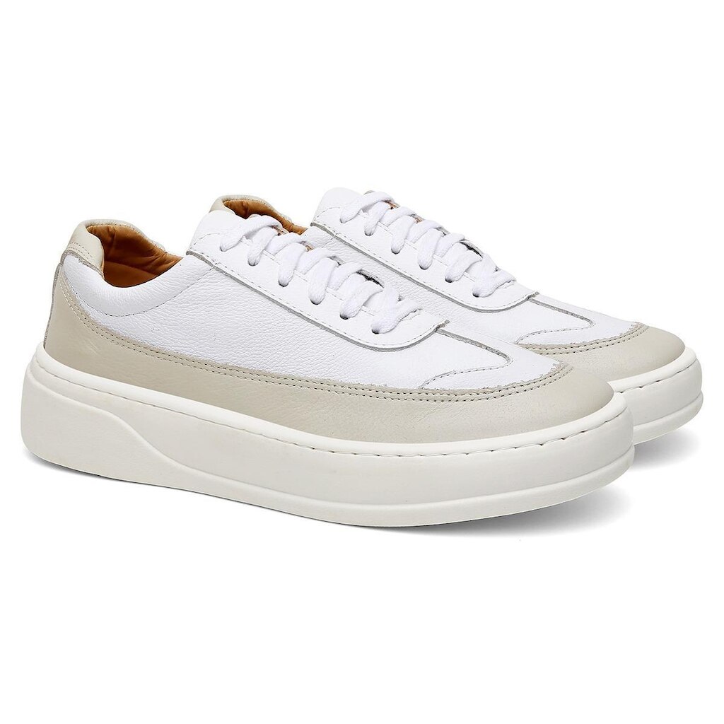 Tênis Masculino Casual Couro Confortável OX050 Original
