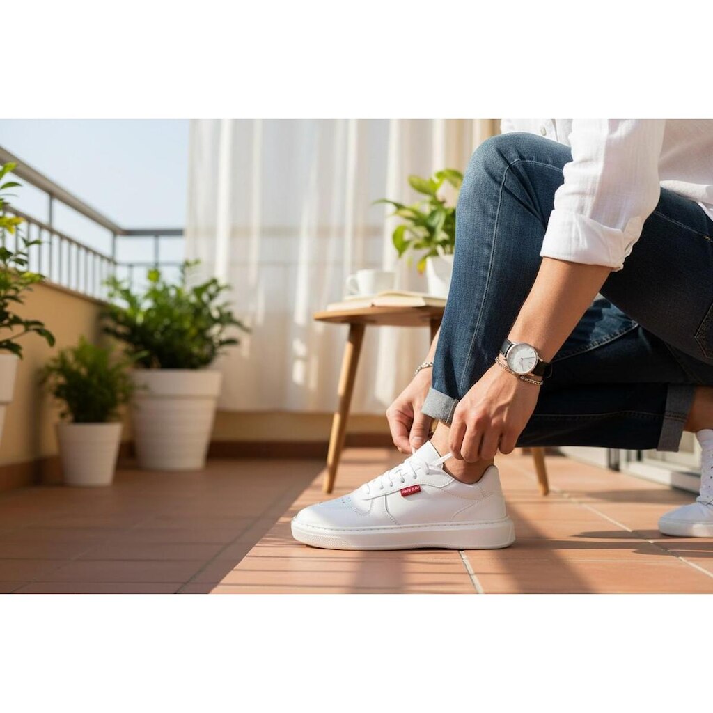Tênis Masculino Casual Moderno Estiloso Sola Alta em Sintético Dia a Dia Passeio do 37 ao 44