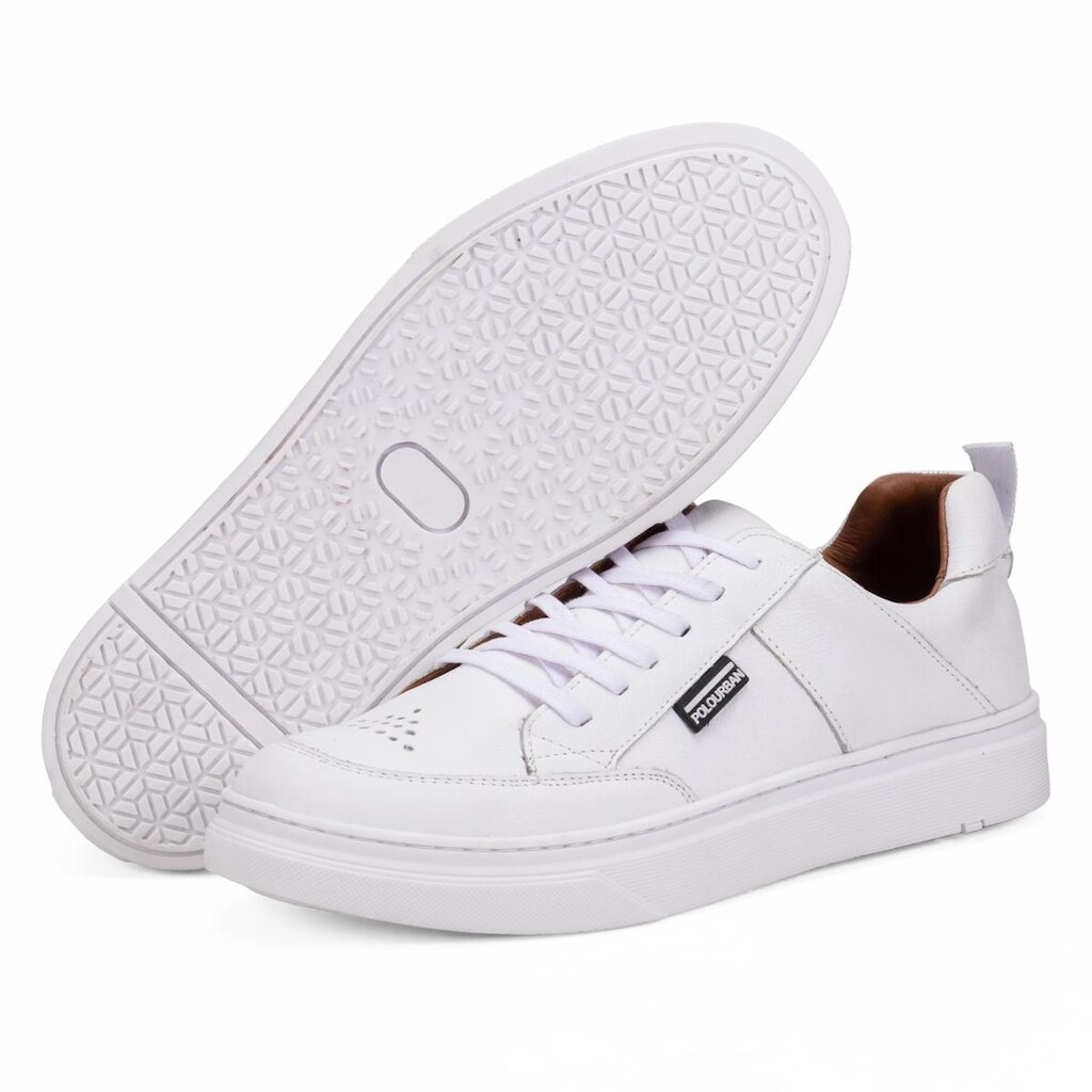 Tênis Masculino Casual Oásis em Couro Polo Urban