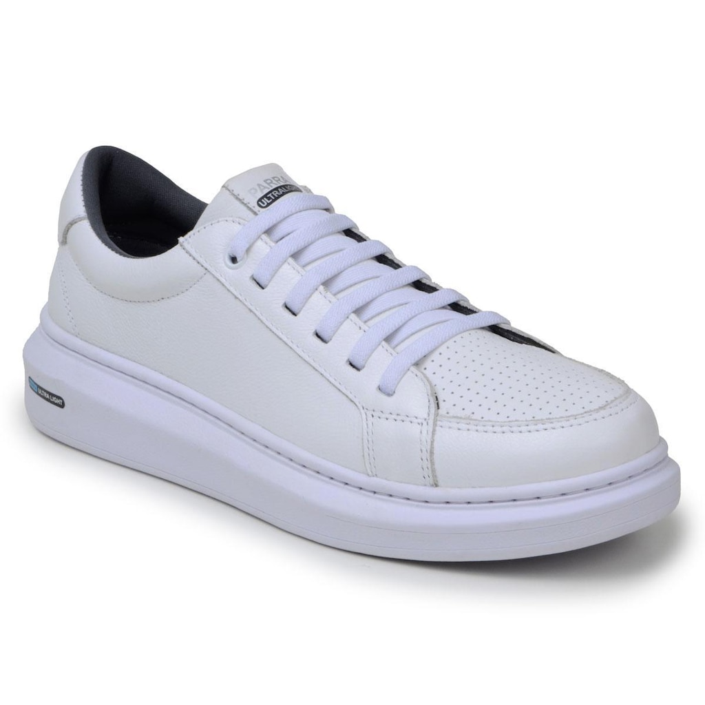 Tênis Masculino Casual Solado Alto Couro Legitimo