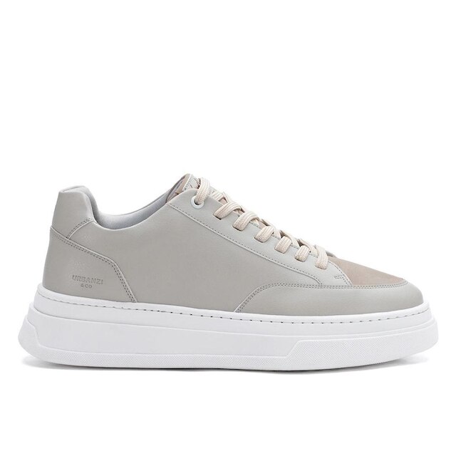 Tênis Masculino Casual Street Off White Skatista Sola Alta Robusto Grande Couro Sintético Premium