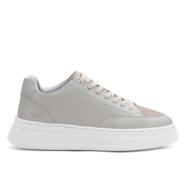 Tênis Masculino Casual Street Off White Skatista Sola Alta Robusto Grande Couro Sintético Premium