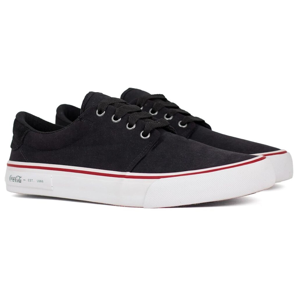 Tênis Masculino Coca Cola City Casual Confortável Cadarço Antiderrapante CC2074