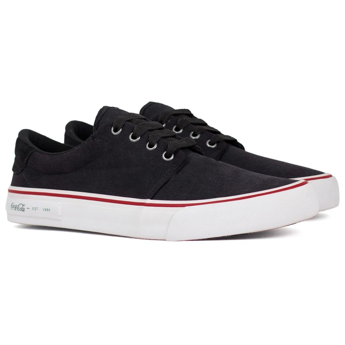 Tênis Masculino Coca Cola City Casual Confortável Cadarço Antiderrapante CC2074 Menor preço em Tênis Masculino Coca Cola City Casual Confortável Cadarço Antiderrapante CC2074