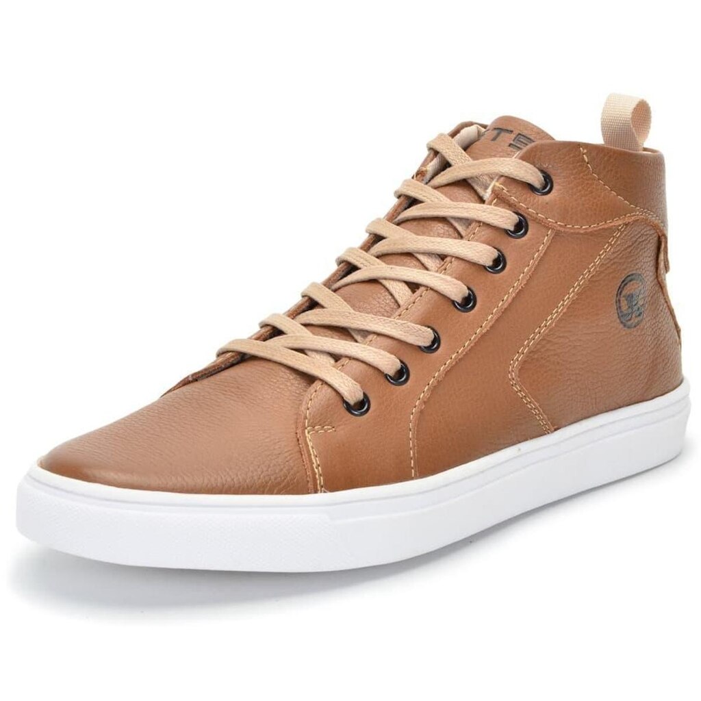 Tênis Masculino Couro Cano Alto Francashoes NS City Masculino