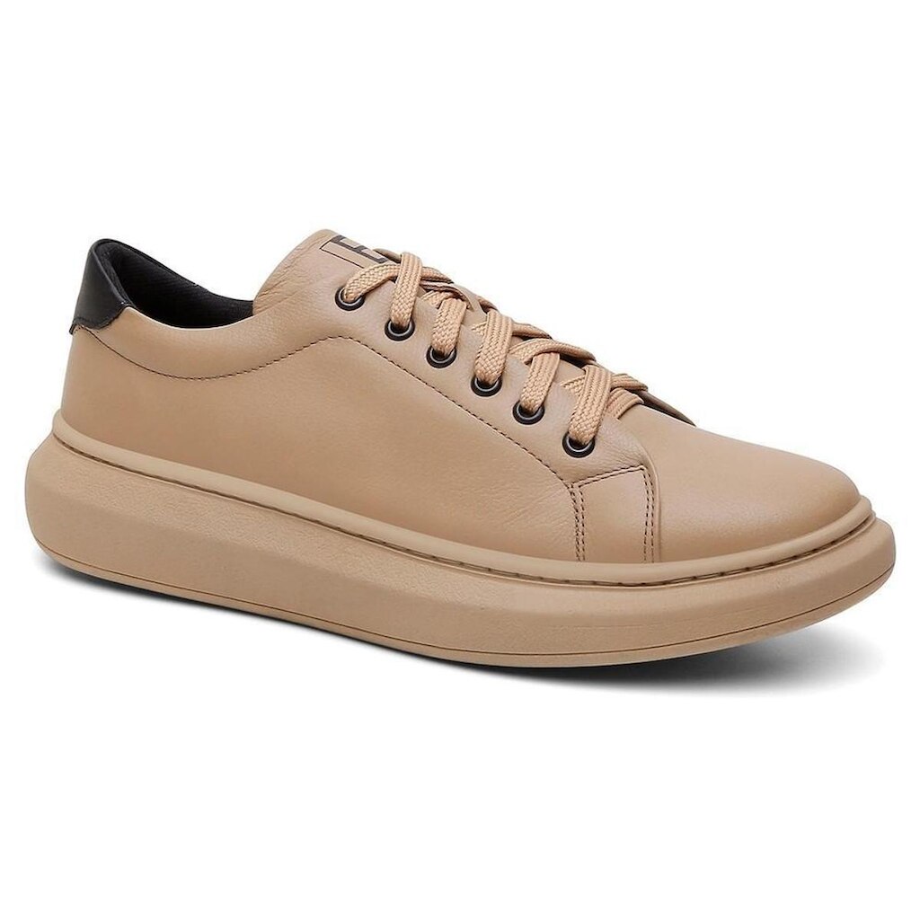 Tênis Masculino Couro Casual Conforto Cadarço