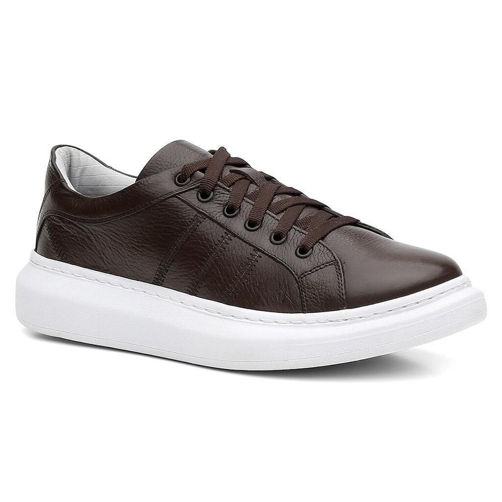 Tênis Masculino Couro Casual Conforto
