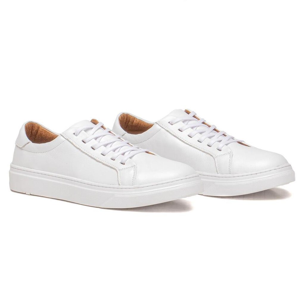 Tenis Masculino Couro Leve e Confortável Original