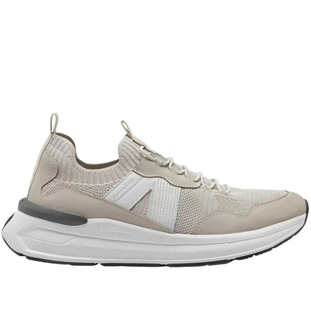 Tênis Masculino Democrata Brad Ultra Light Knit 527103 Bege
