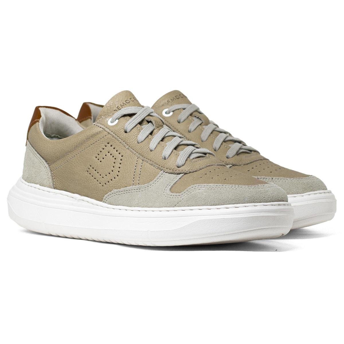 Tênis Masculino Democrata Casual Denim Joe Ultra Light Couro Confortável 526103 Menor preço em Tênis Masculino Democrata Casual Denim Joe Ultra Light Couro Confortável 526103