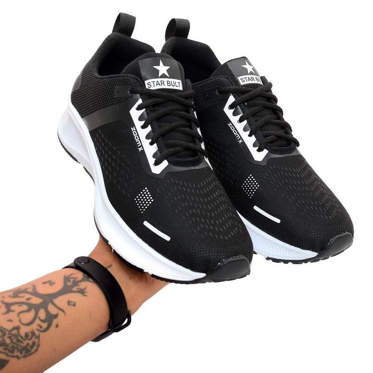 Tenis Masculino Feminino Confortável Caminhada Academia - Branco Menor preço em Tenis Masculino Feminino Confortável Caminhada Academia - Branco