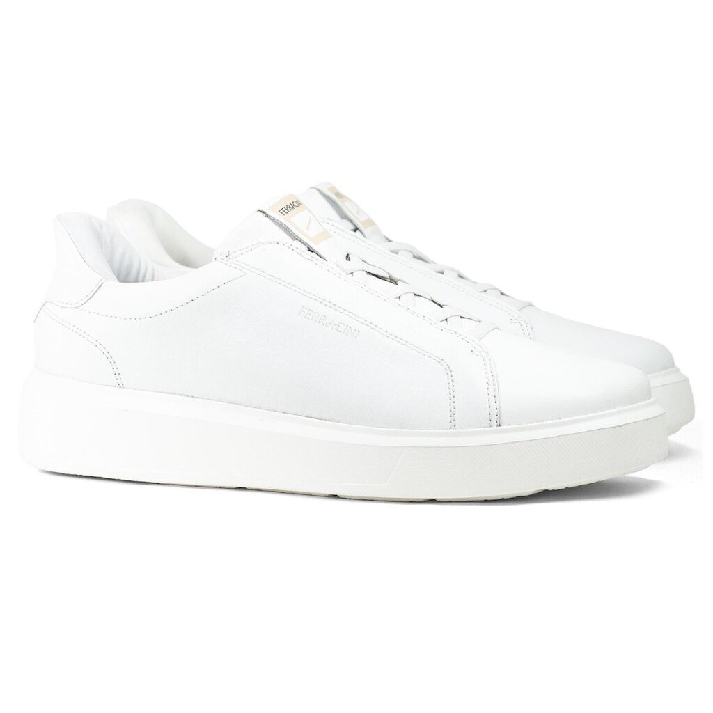 Tênis Masculino Ferracini Flip Classic Couro Legítimo Calce Fácil Cadarço Elástico Sneaker