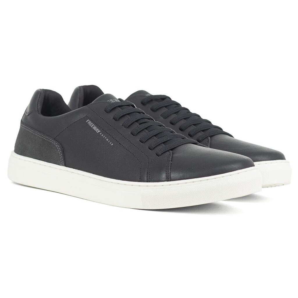 Tênis Masculino Freeway Casual Box03 Couro Cadarço Elástico BOX03