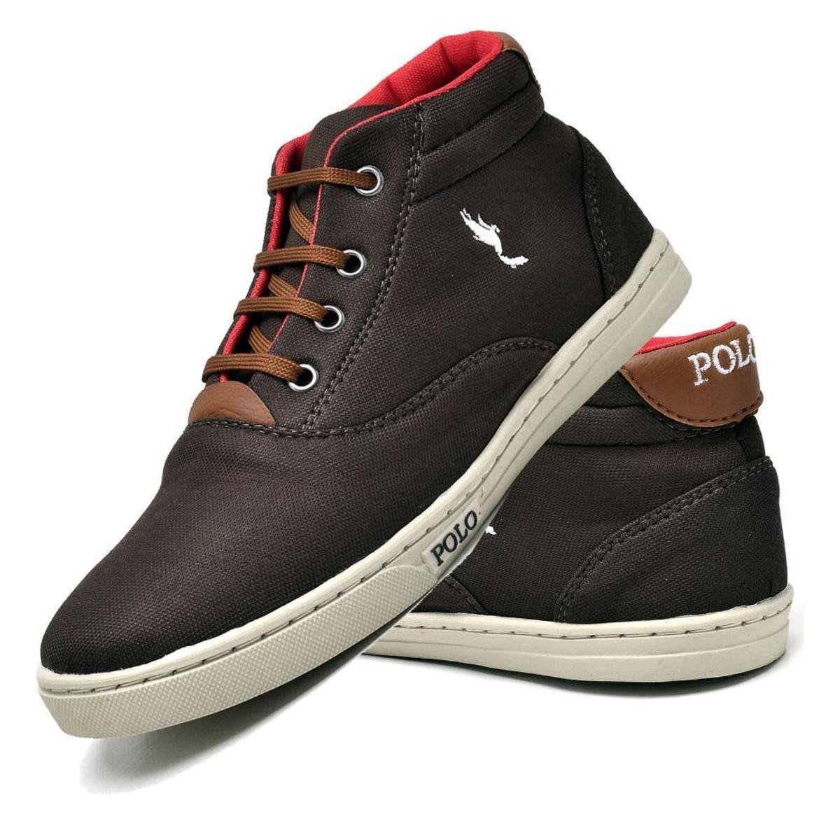 Tênis Masculino Infantil Juvenil em Lona Cano Alto na cor do 27 ao 36 Menor preço em Tênis Masculino Infantil Juvenil em Lona Cano Alto na cor do 27 ao 36