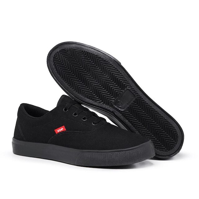 Tênis Masculino Lona Cadarço Moderno Confortável Casual