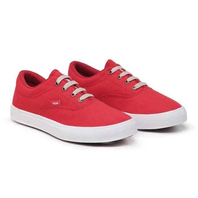 Tênis Masculino Lona Cadarço Moderno Confortável Casual