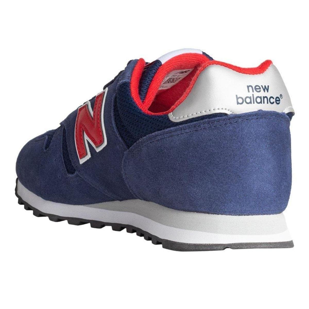 Tênis Masculino New Balance 373 Marinho/Vermelho Zattini